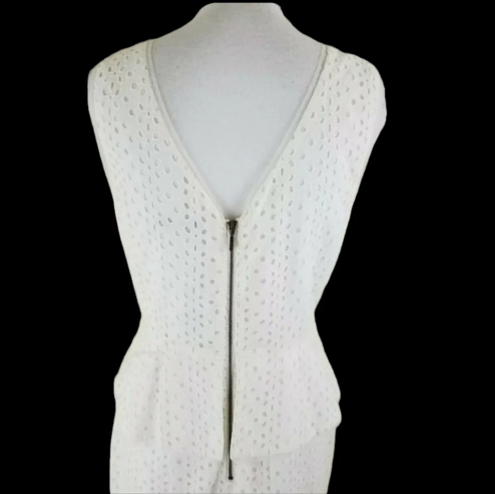 Max & Cleo~Women's Size 8~White Lace A-Line Career Ware to Work Dress NWT $128.0